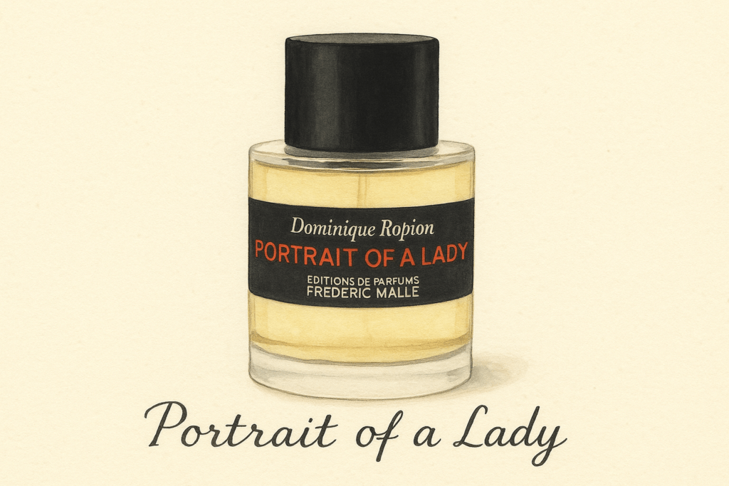 Illustration of Portrait of a Lady by Frédéric Malle – a bold and timeless signature perfume for women